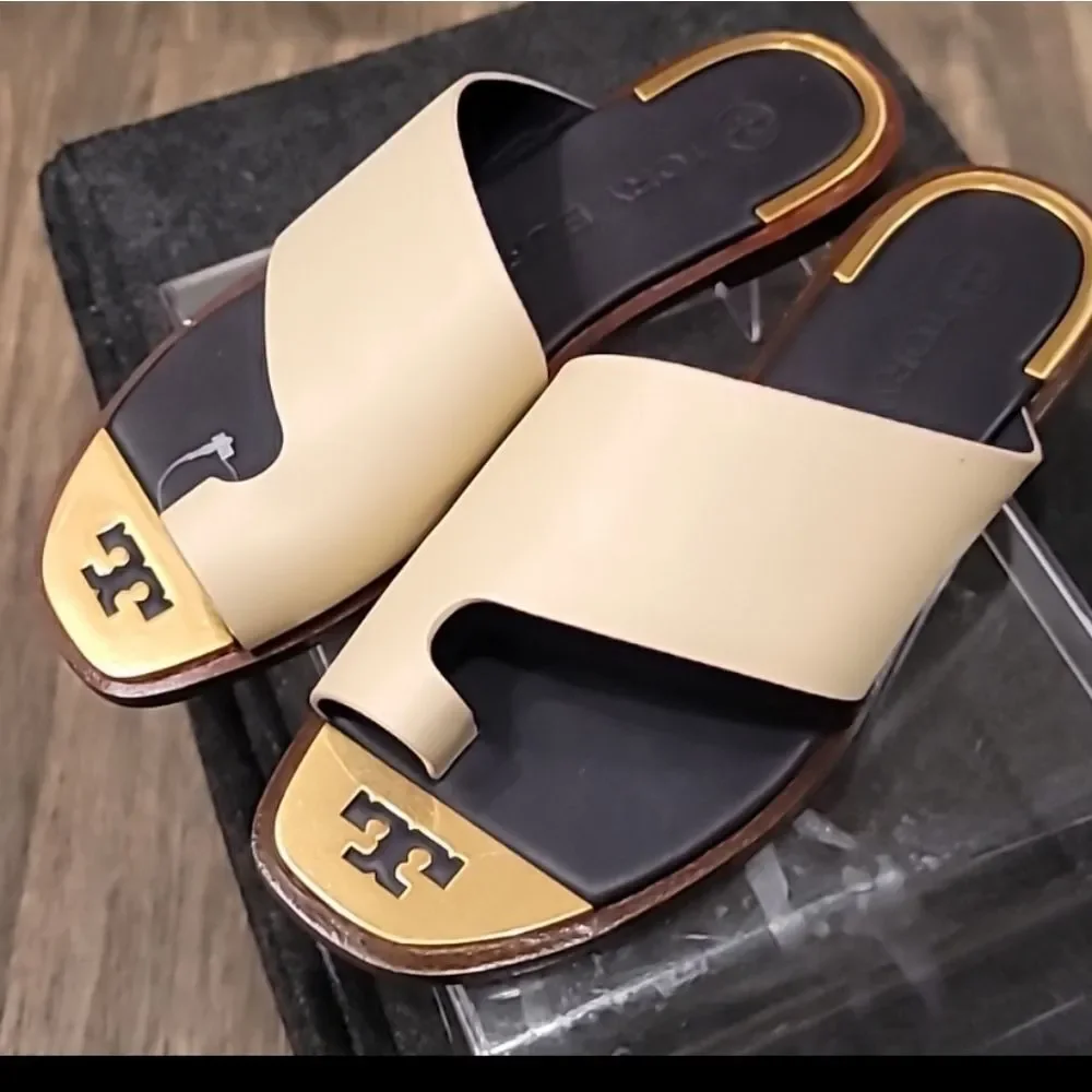 Tory Burch Selby Toe Ring Slide Sandals